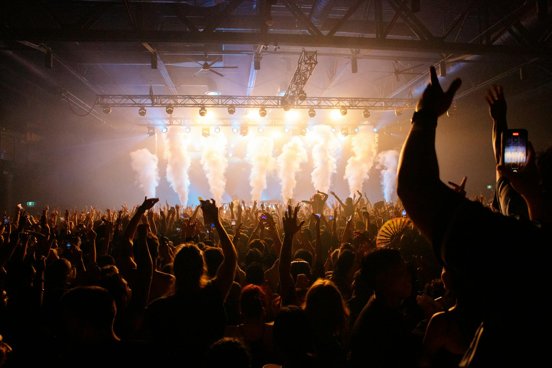 Large crowd at concert venue showing massive audience attendance