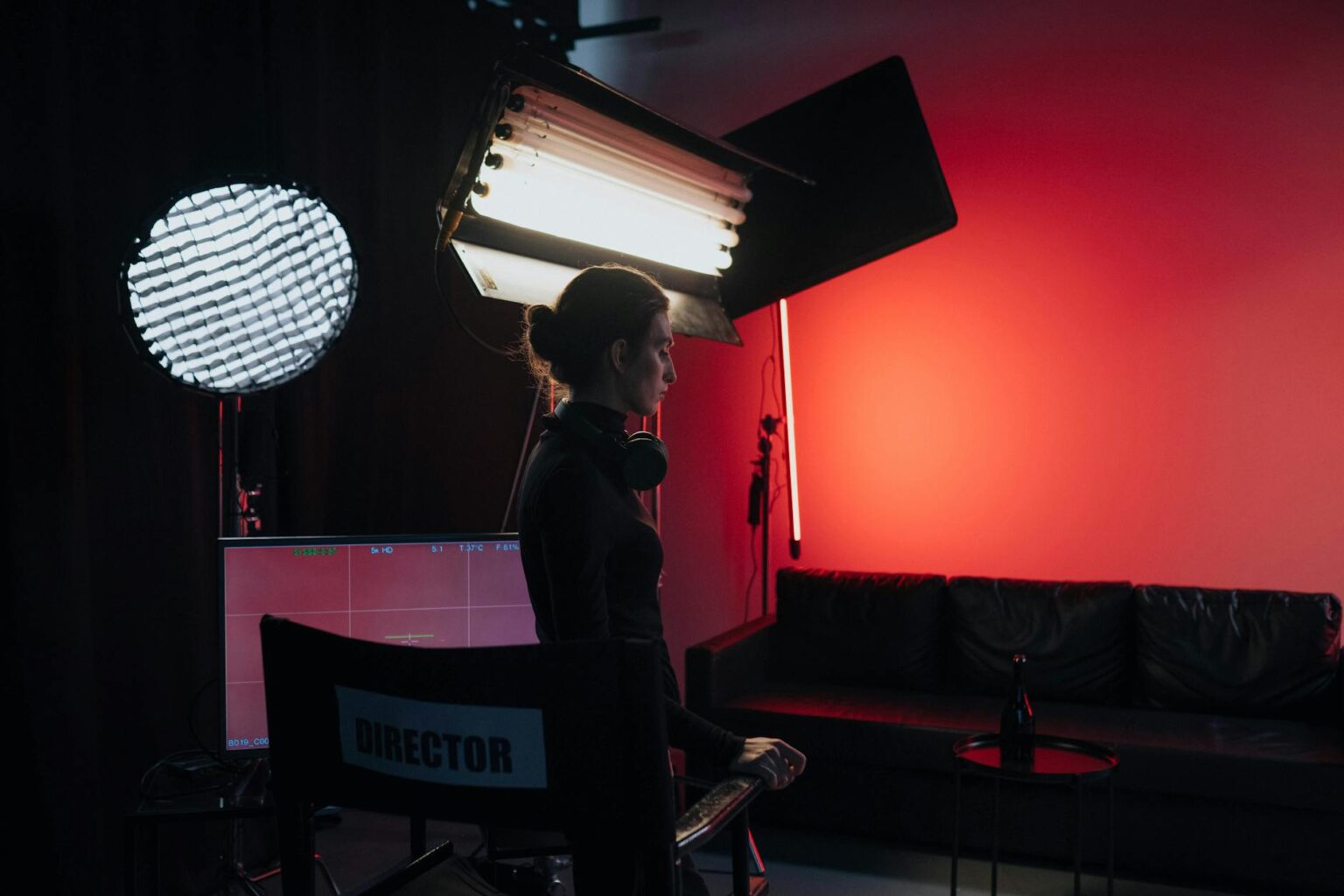 How Jennifer Lawrence’s Production Company Is Changing Female-Led Action Films Movie production equipment and crew working on a film set