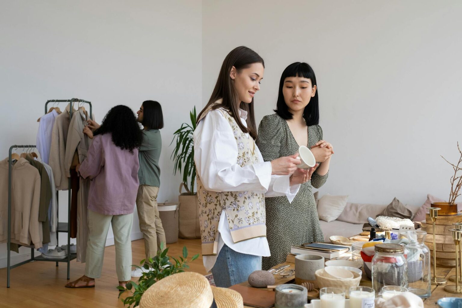The Sustainable Fabric Innovations Making Designer Fashion More Accessible Sustainable fashion materials and textiles displayed on a clean white surface