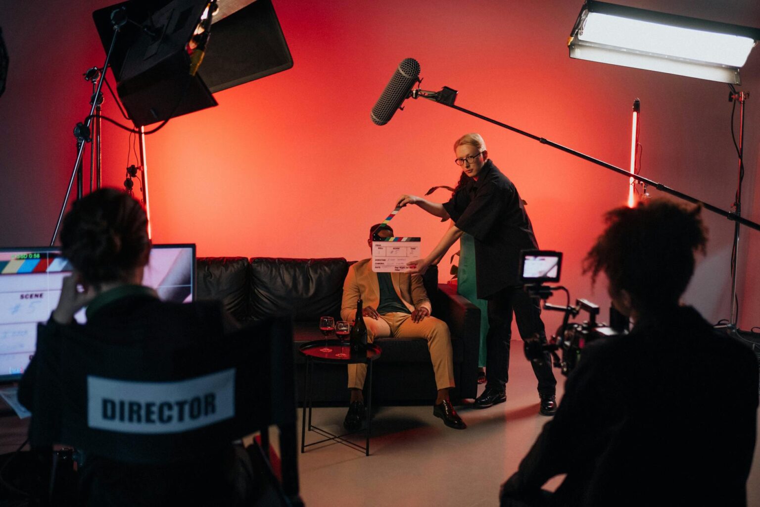 Inside Emma Stone’s Quiet Revolution in Independent Film Financing Professional film production equipment and crew working on movie set