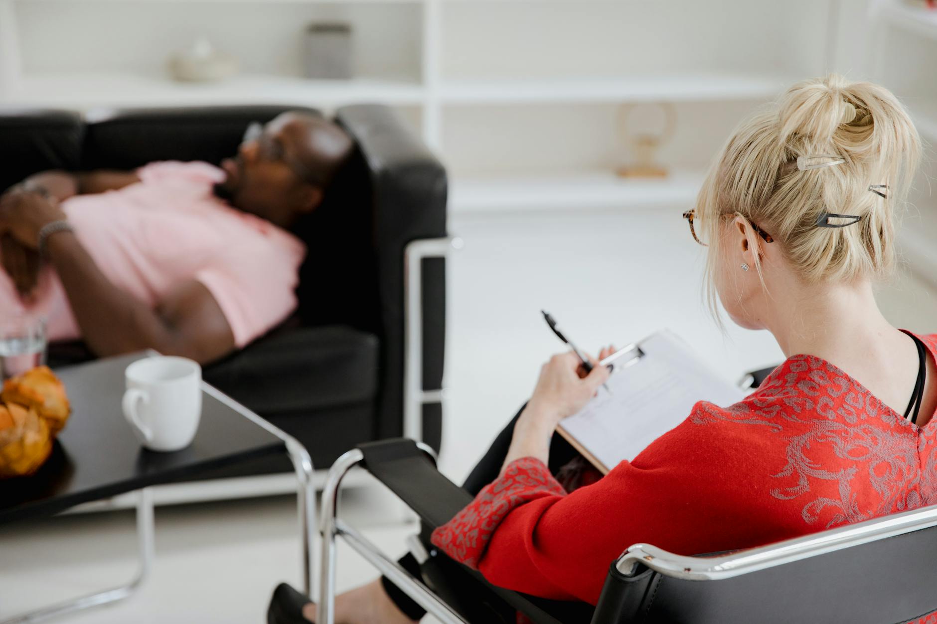 Counseling session showing mental health support services