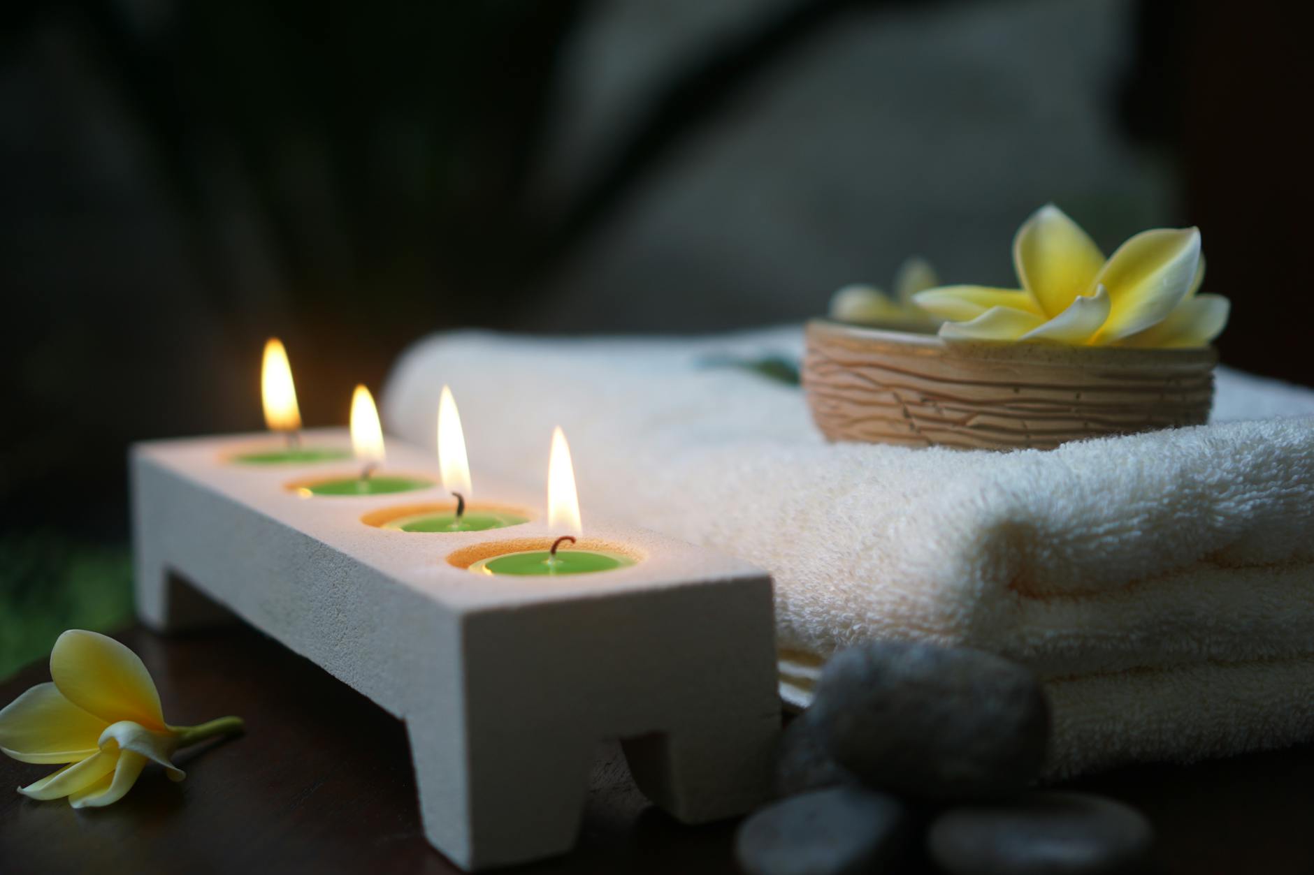 Serene meditation space with natural lighting and minimalist wellness design