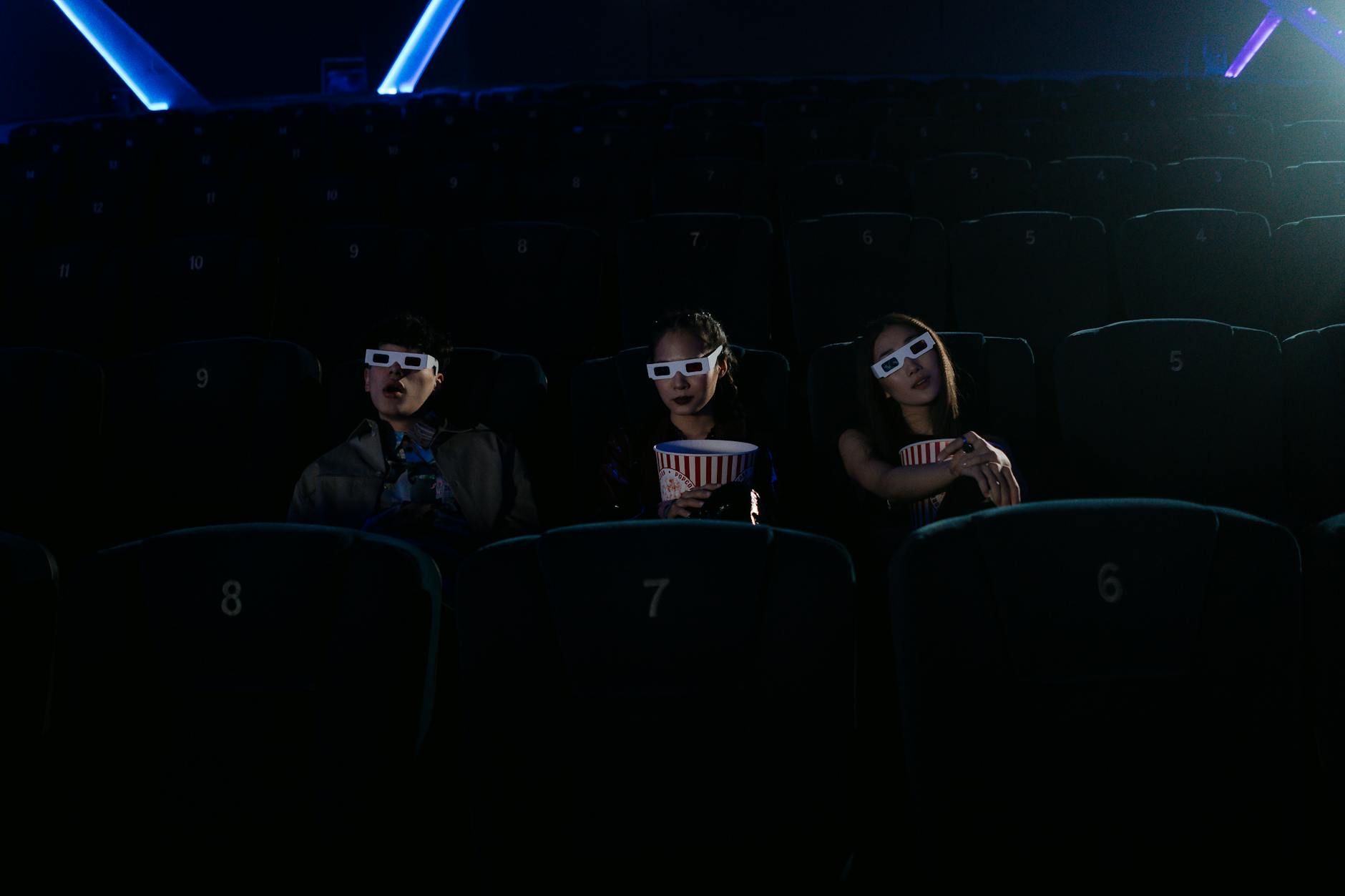 Behind-the-scenes view of entertainment production with crew members working