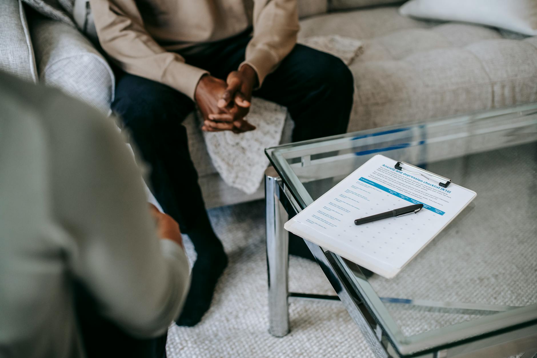 Professional consultation meeting between wellness coordinator and client